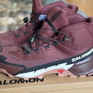 Salomon Burgundy Athletic Shoes